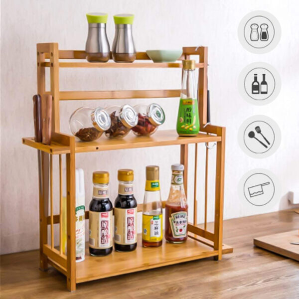 kệ gỗ để đồ gia vị